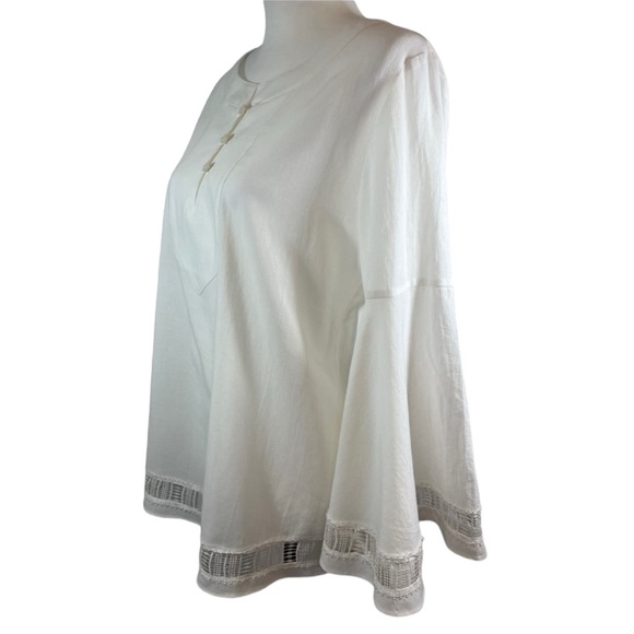 Trina Turk White Tunic Shirt Size S - Picture 4 of 7